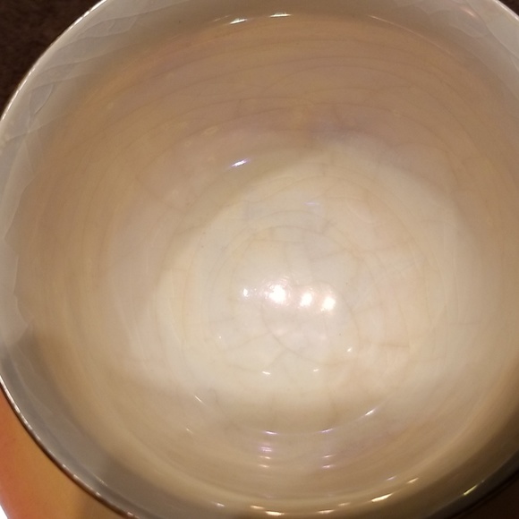 1940s Vintage Royal Winton Grimwades Orange Green Lustreware Set 4 Cups/Saucers - Picture 17 of 17